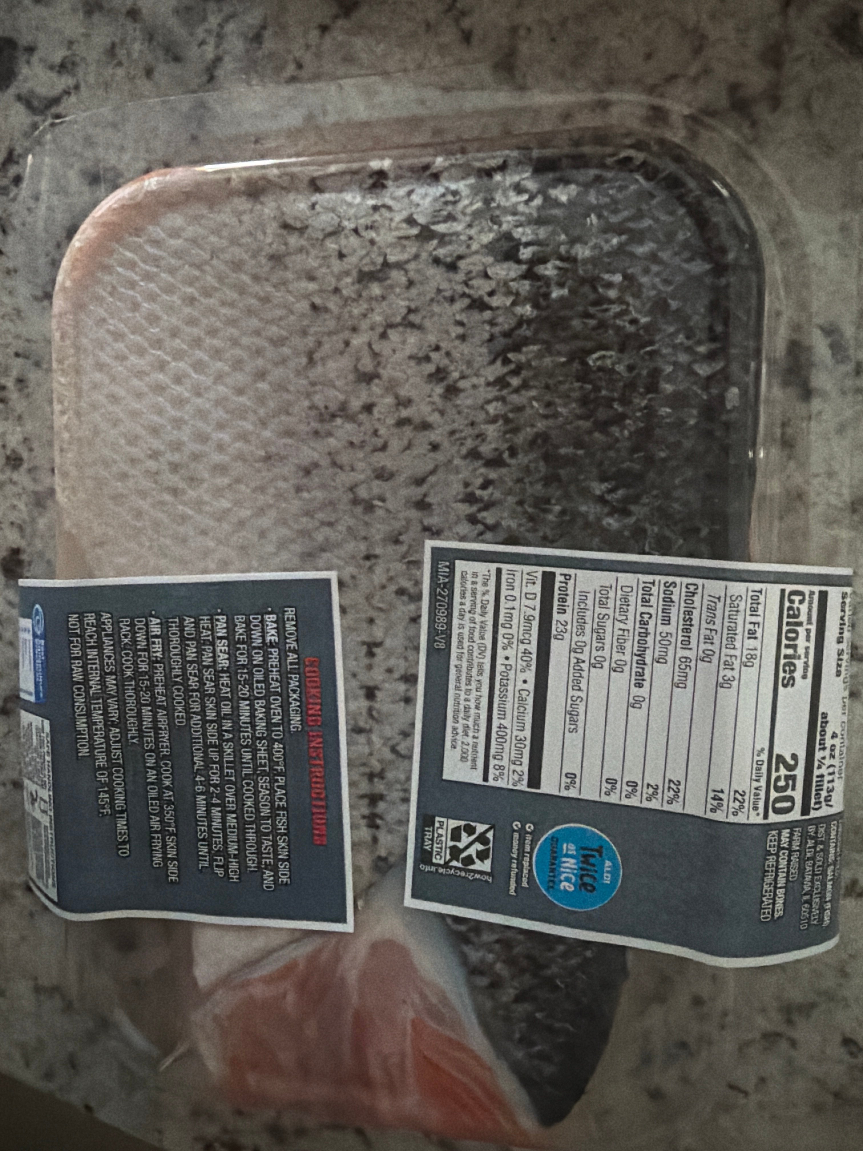 Nutrition label